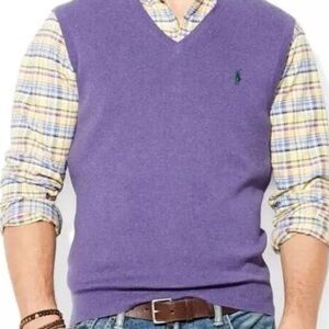 Polo Ralph Lauren Lavender V-Neck Sweater perfect for spring